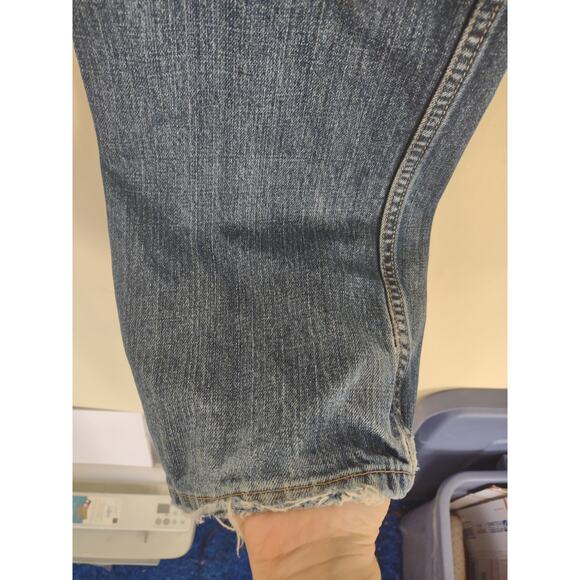 Men's Levi's 514 Slim Straight Jeans Size 33x30 Classic Distressed - Picture 5 of 8